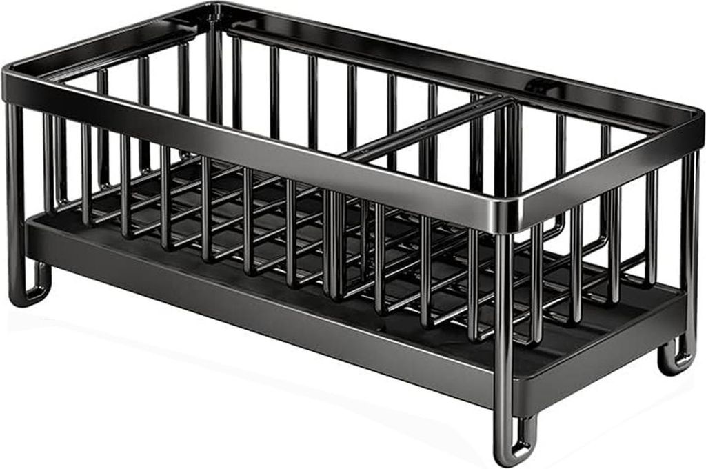 Küchenspüle Caddy Schwamm Organizer, Edelstahlhalter für Spüle