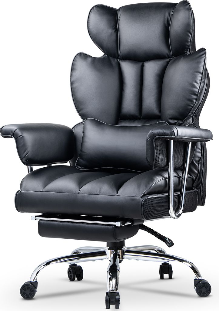Bürostuhl mit Fußstütze - Ergonomischer Schreibtischstuhl Produktbild 