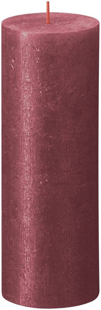 Candela rustica Bolsius Shimmer Red 190/68 mm Immagine del prodotto 