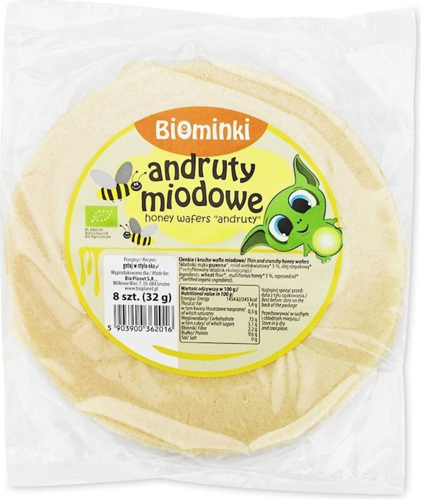 -Honigwaffeln 32g - Biominki