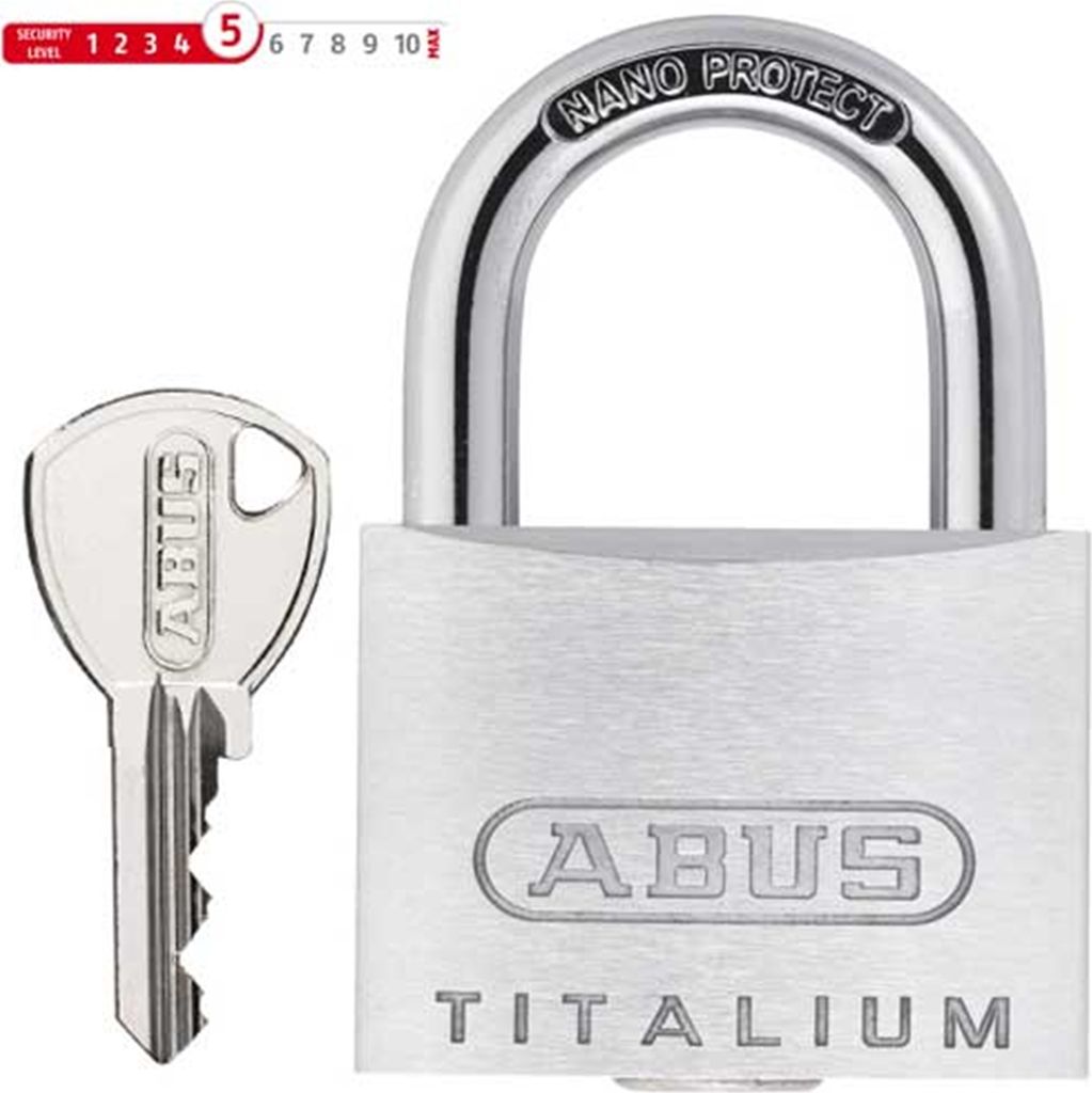 Abus Vorhängeschloss Titalium 64TI/35 silber