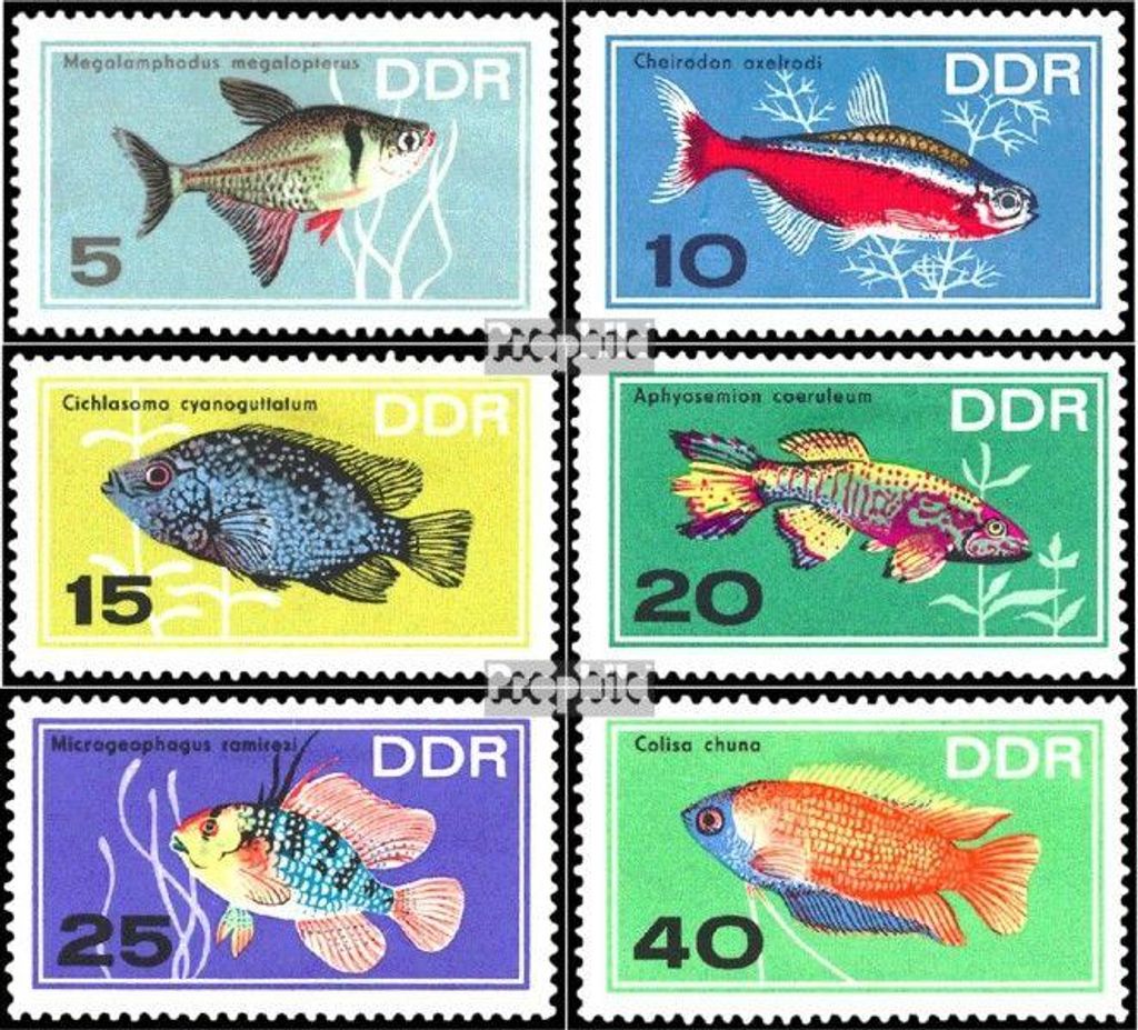 Briefmarken DDR 1966 Mi 1221-1226 (kompl.Ausgabe) Produktbild 