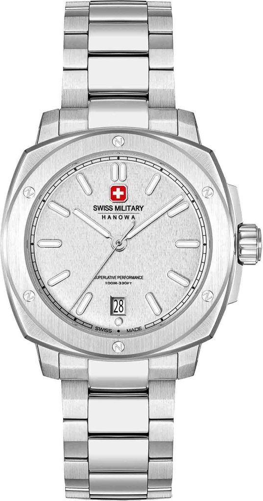 SWISS MILITARY HANOWA Herrenuhr Quarzuhr silber onesize Herren 40 mm SMWGH0006501, SMWGH0006502, SMWGH0006503, SMWGH0006560
