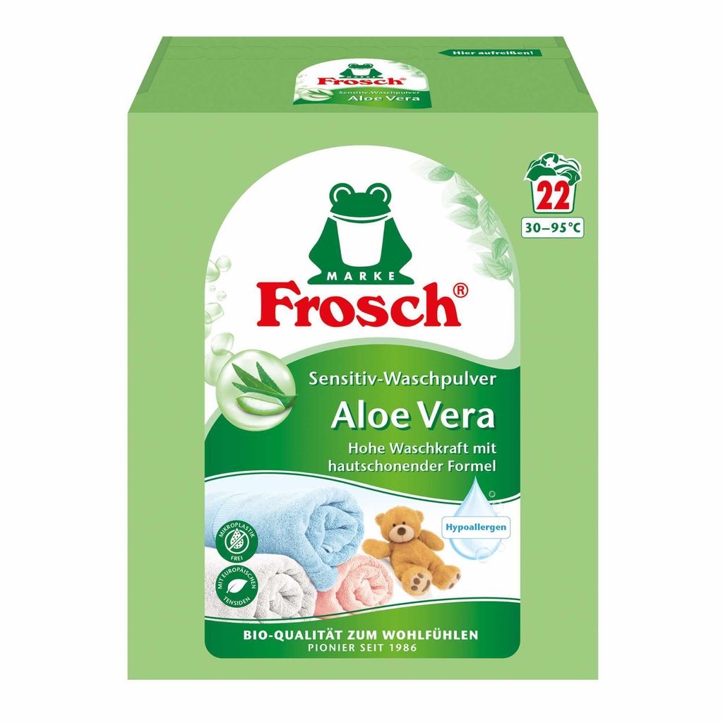 Frosch, Proszek do prania, Aloe Vera Sensitive, 22 prań Obrázek produktu 