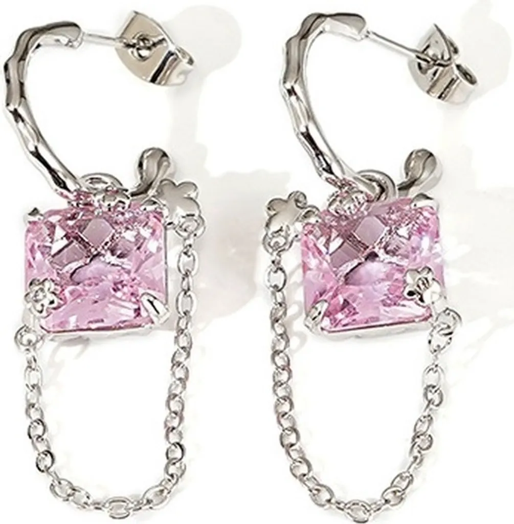 Orecchini Argento e Rosa Nayeli KP20889 - Resistenti e Anallergici