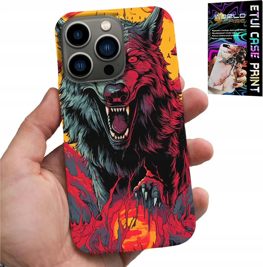 Custodia iPhone 14 Pro Max Wolf Pack + Vetro Temperato 9H - Protezione Totale