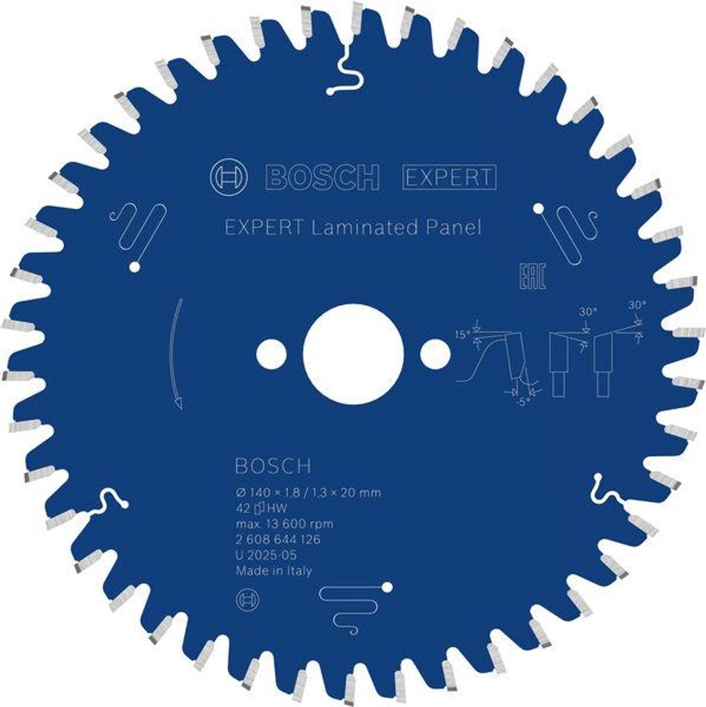 EXPERT Laminated Panel Kreissägeblatt, 140x1,8/1,3x20 mm, Produktbild 