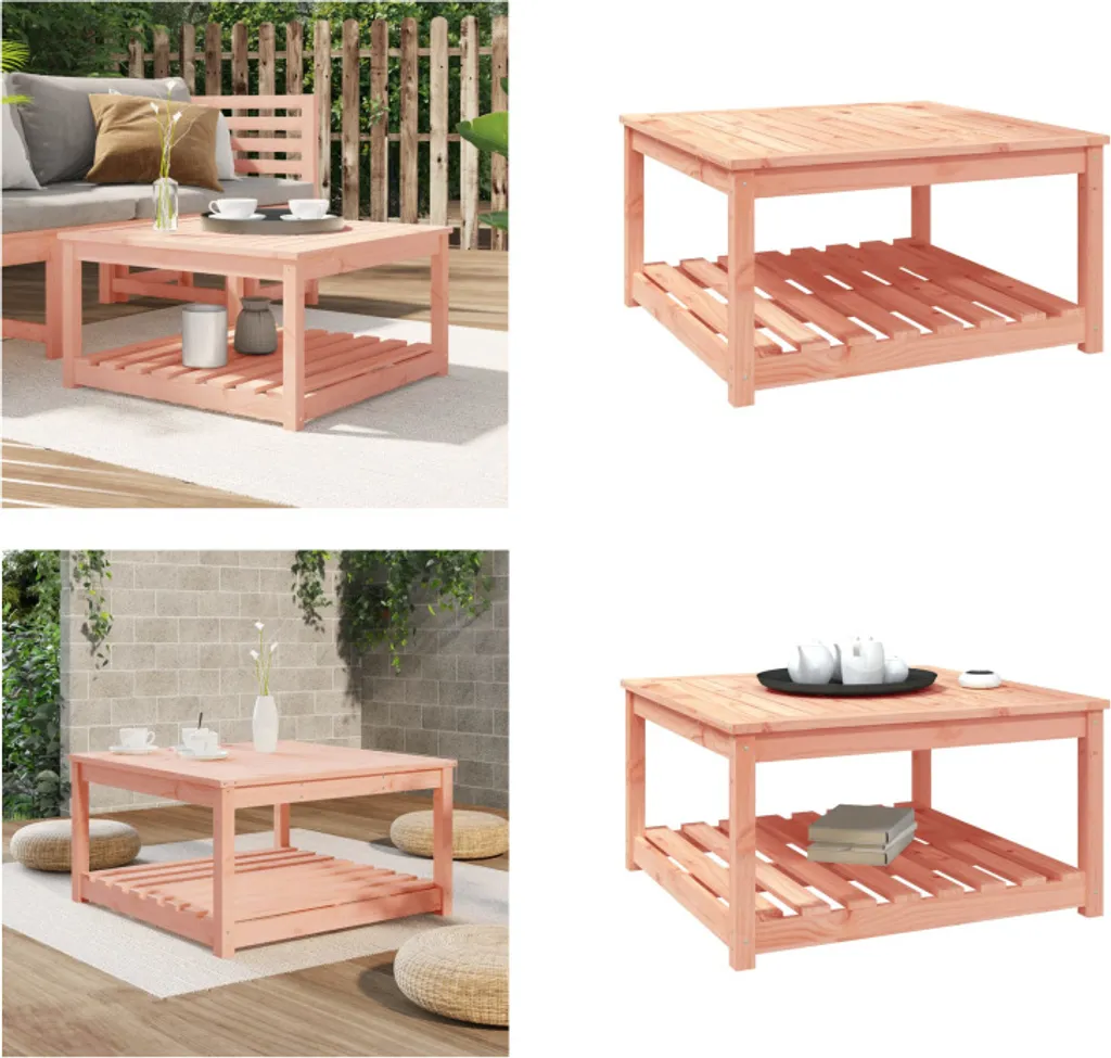Tavolino da Giardino vidaXL 82x82cm Legno Massello Douglas Low-Cost