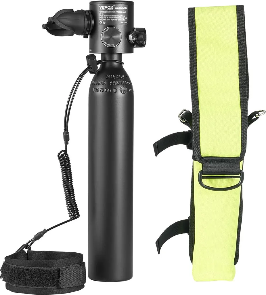 VEVOR Bouteille de plongée portable 0,5L avec autonomie de 10 minutes