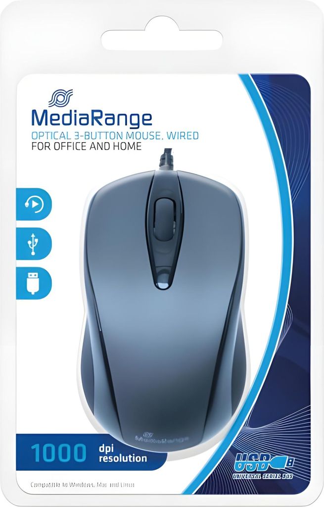 Mediarange Optische Maus Mit Kabel Obrázek produktu 