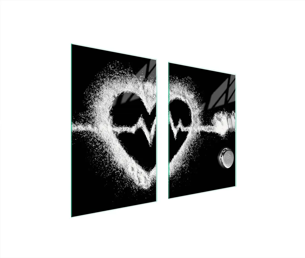 Pannello Protezione Cucina 65x52 Vetro Temperato Cuore - Coprifornelli