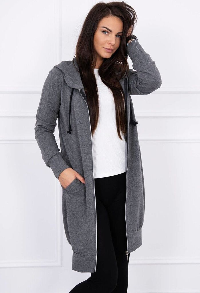 Kesi Damen-Kapuzenpulli mit Kapuze Clafar graphitmelange Universal