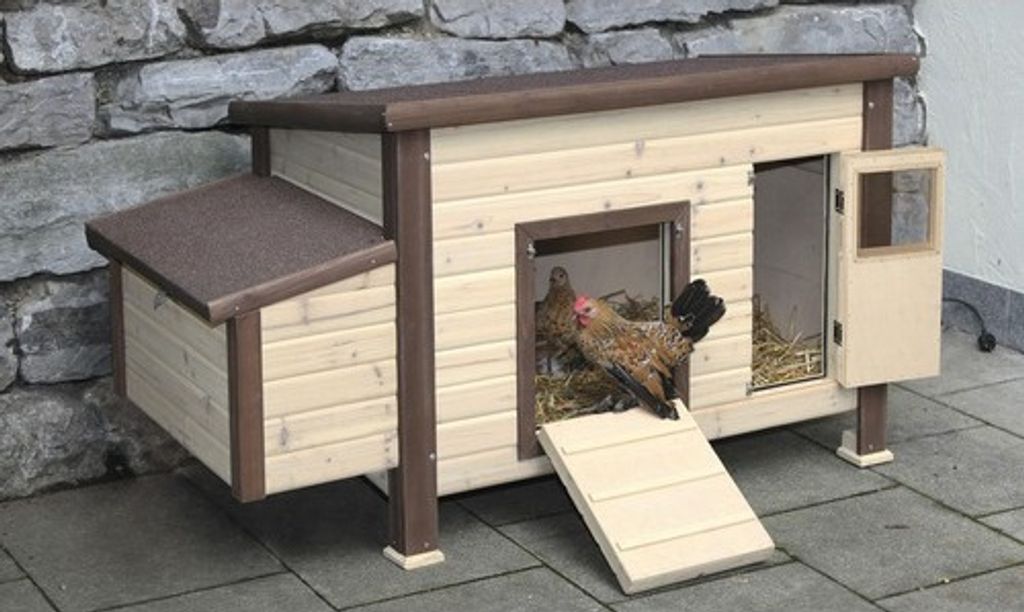 Kerbl Thermo Hühnerstall No frost Stall beheizbar, Maße 146x74x82 cm