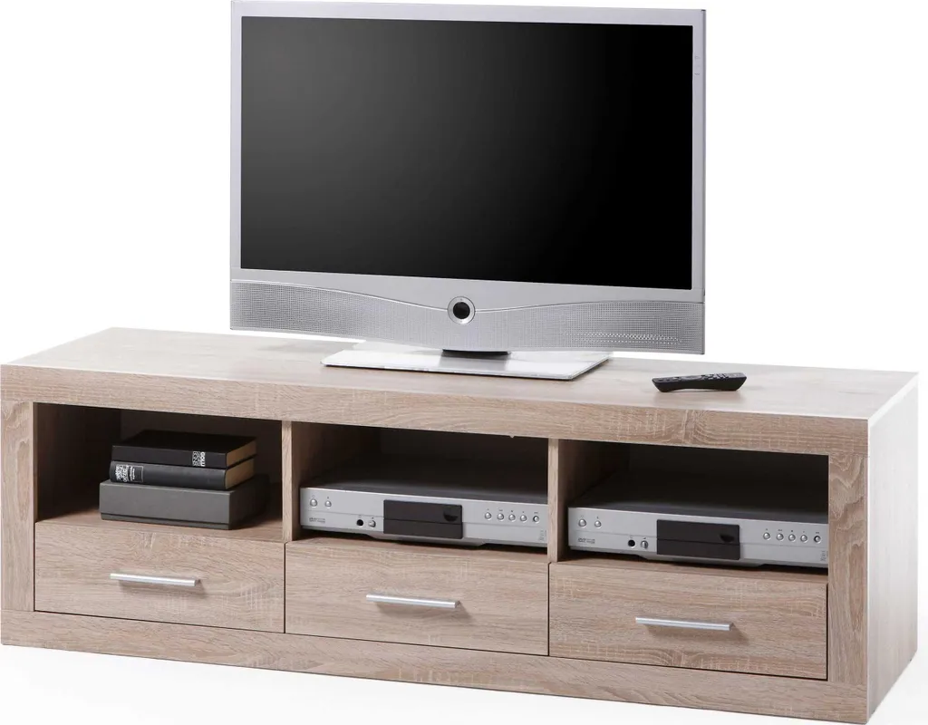 Meuble TV Brekalo 147cm Chêne Sonoma - Finition Bois Haute Qualité