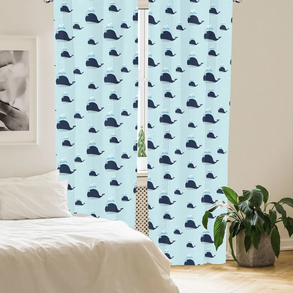 ABAKUHAUS Tende Asilo Nido 2 Pezzi 75x175 cm - Fantasia Nautica Unicorno - 5