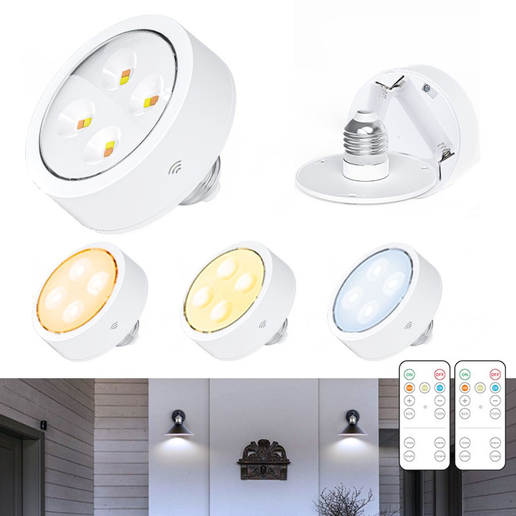 INF Lampadina ricaricabile E26/E27 con telecomando Bianco  Immagine del prodotto 