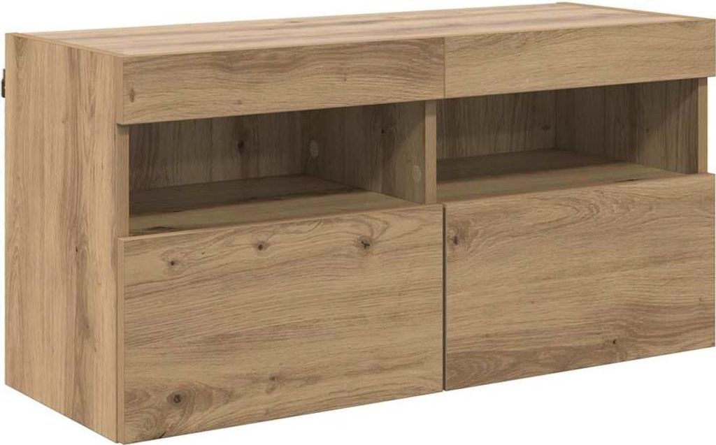 vidaXL TV-Wandschrank Artisan-Eiche 80 x 30 x 40 cm Holzwerkstoff
