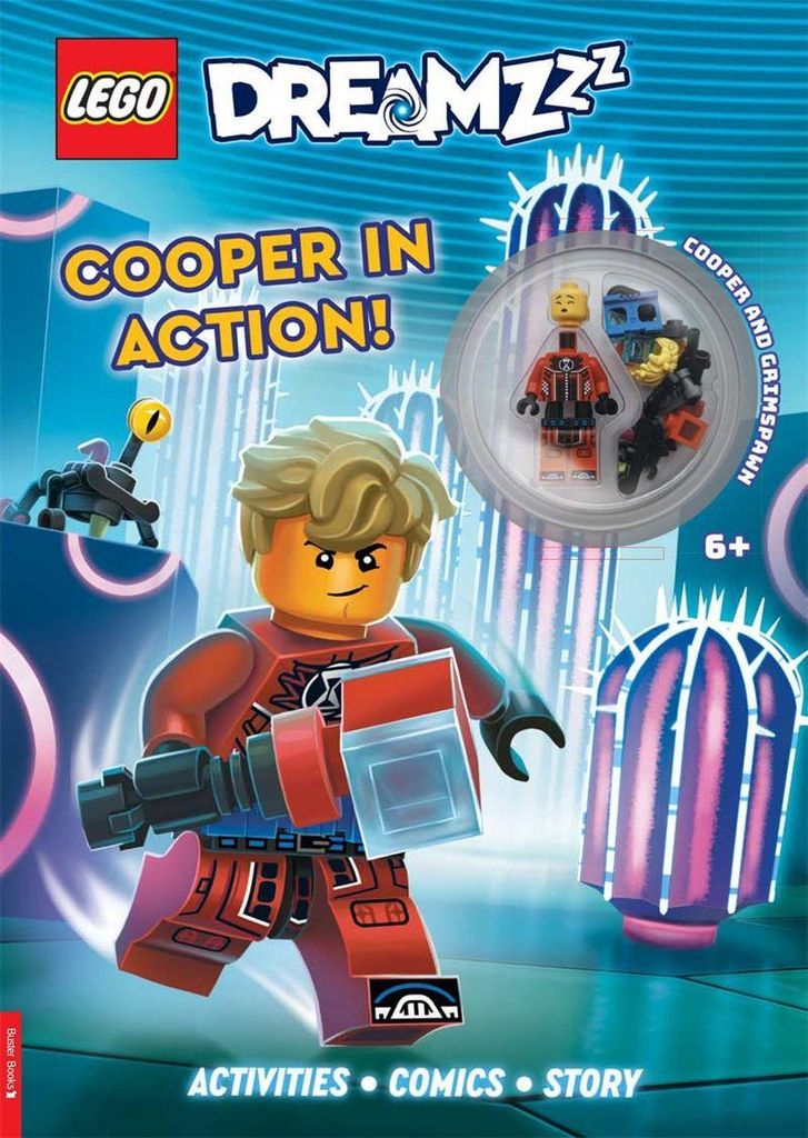 LEGO DREAMZzz : Cooper in Action Activity Book (with Cooper LEGO minifigure and grimspawn mini-build)