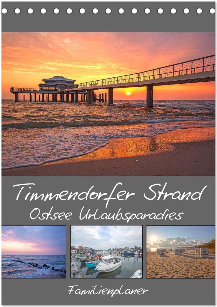 Timmendorfer Strand - Ostsee Urlaubsparadies (Tischkalender 2026 DIN A5 hoch), CALVENDO Monatskalender