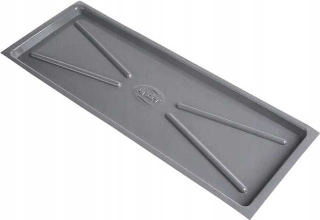 Tacka pod ociekacz suszarkę 19 x 51cm Szara praktyczna Zdjęcie produktu 