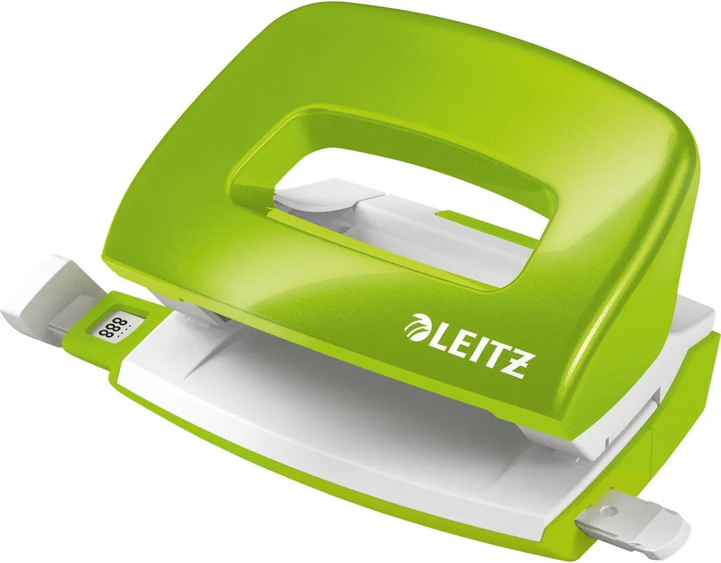 Perforatrice Mini Leitz 5060 WOW Verde Metallico 10 Fogli