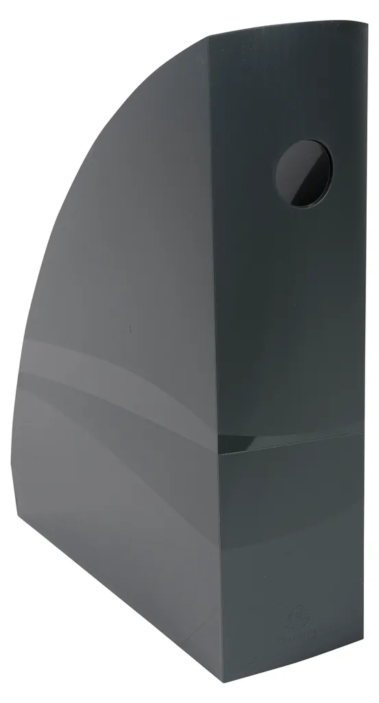 Exacompta 18207D Porte-revues MAG-CUBE A4+ Gris Foncé - Rangement Bureau