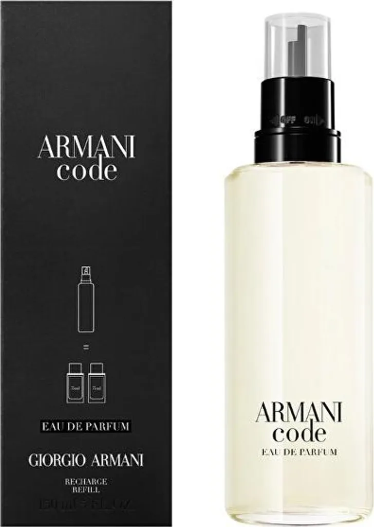 Recharge Armani Code Homme Parfum 150 ml pour Flacon de Parfum Rechargeable