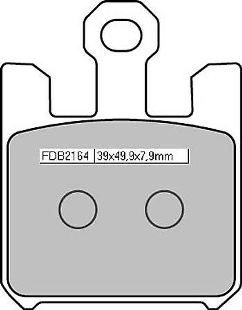 FERODO Sinter Racing Bremsbelag FDB 2164 XRAC 4 Beläge/Satz