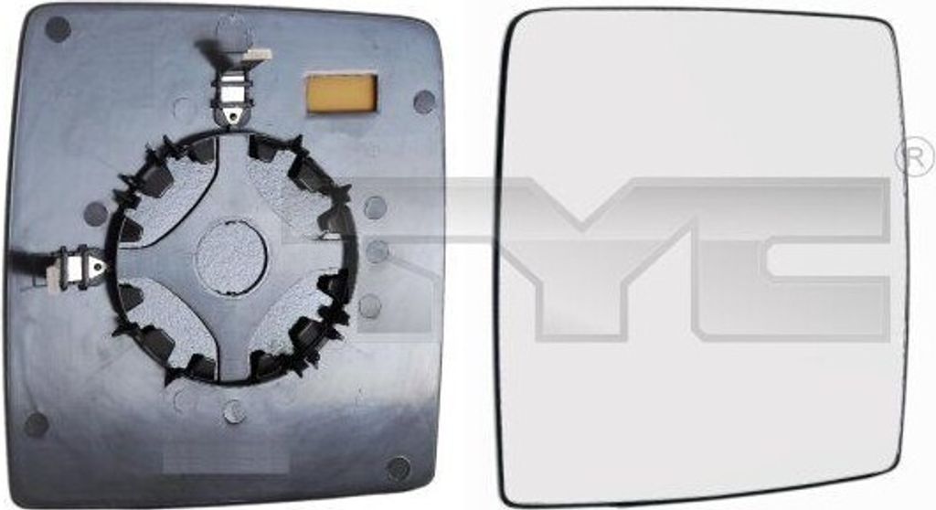 TYC 325-0057-1 Spiegelglas, Außenspiegel OE 6428769 kompatibel mit Combo