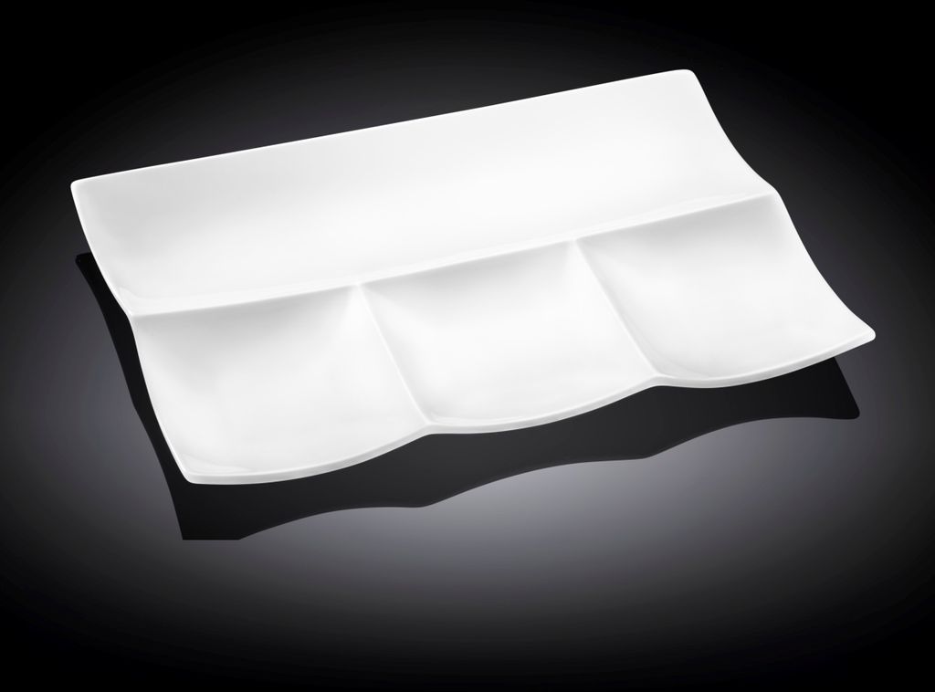 Taca do serwowania Wilmax 30 x 20 cm z 4 przegrodami, Zdjęcie produktu 