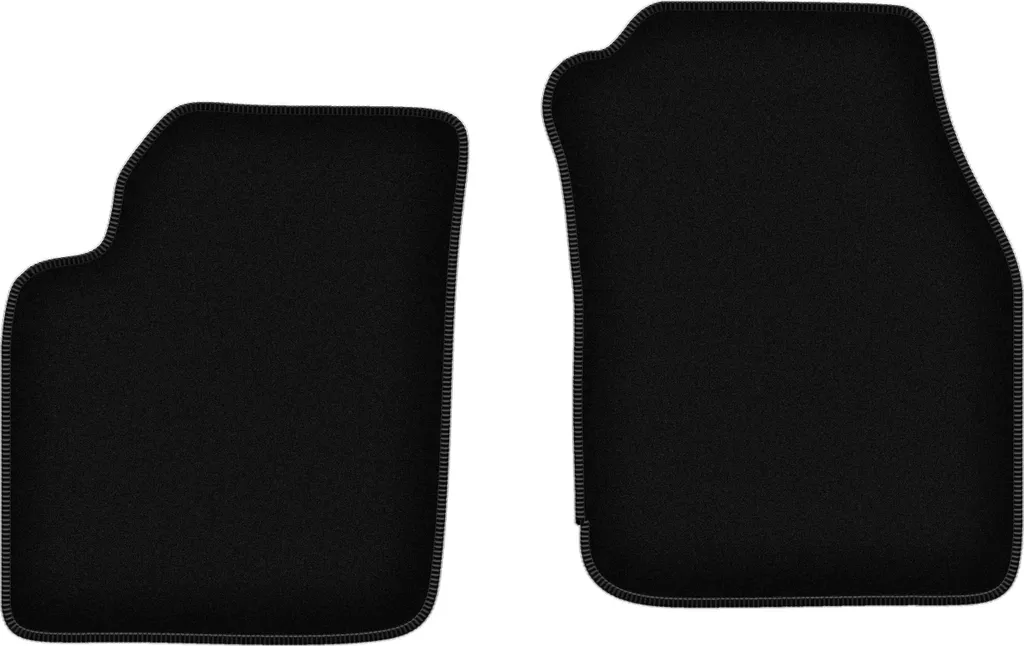 Wielganizator Tappetini anteriori in velluto per Ford Ka MK1 (1998-2006, hatchback) neri, set 2 pz, con fissaggi