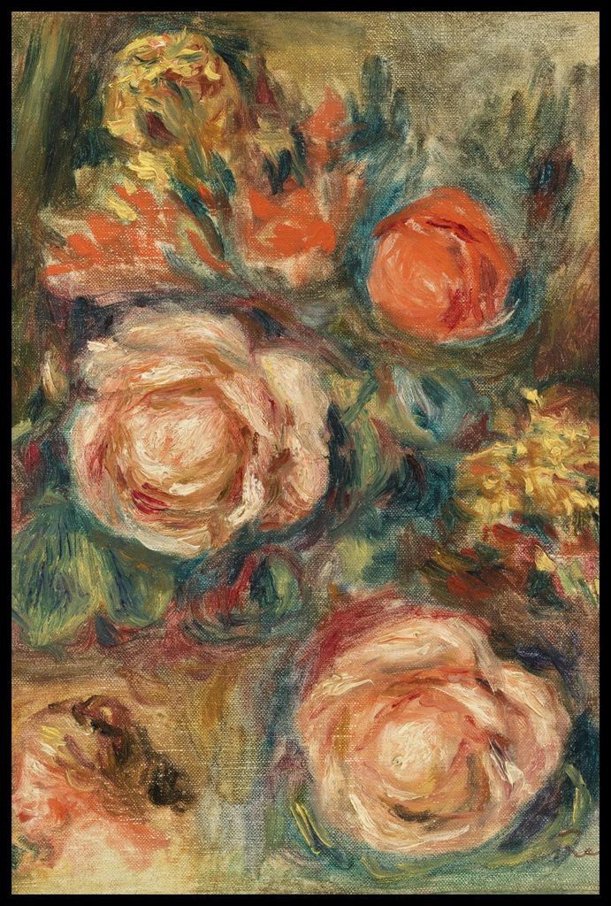 Plakat 61x91,5cm Strauß von Rosen, Pierre-Auguste Renoir