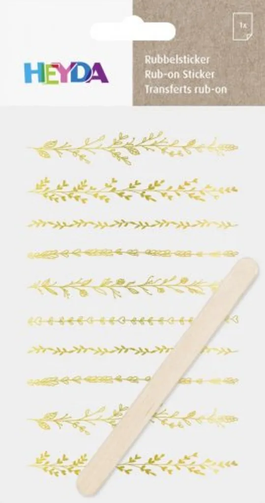 Décalcomanies bordures or Heyda pour décoration scrapbooking DIY