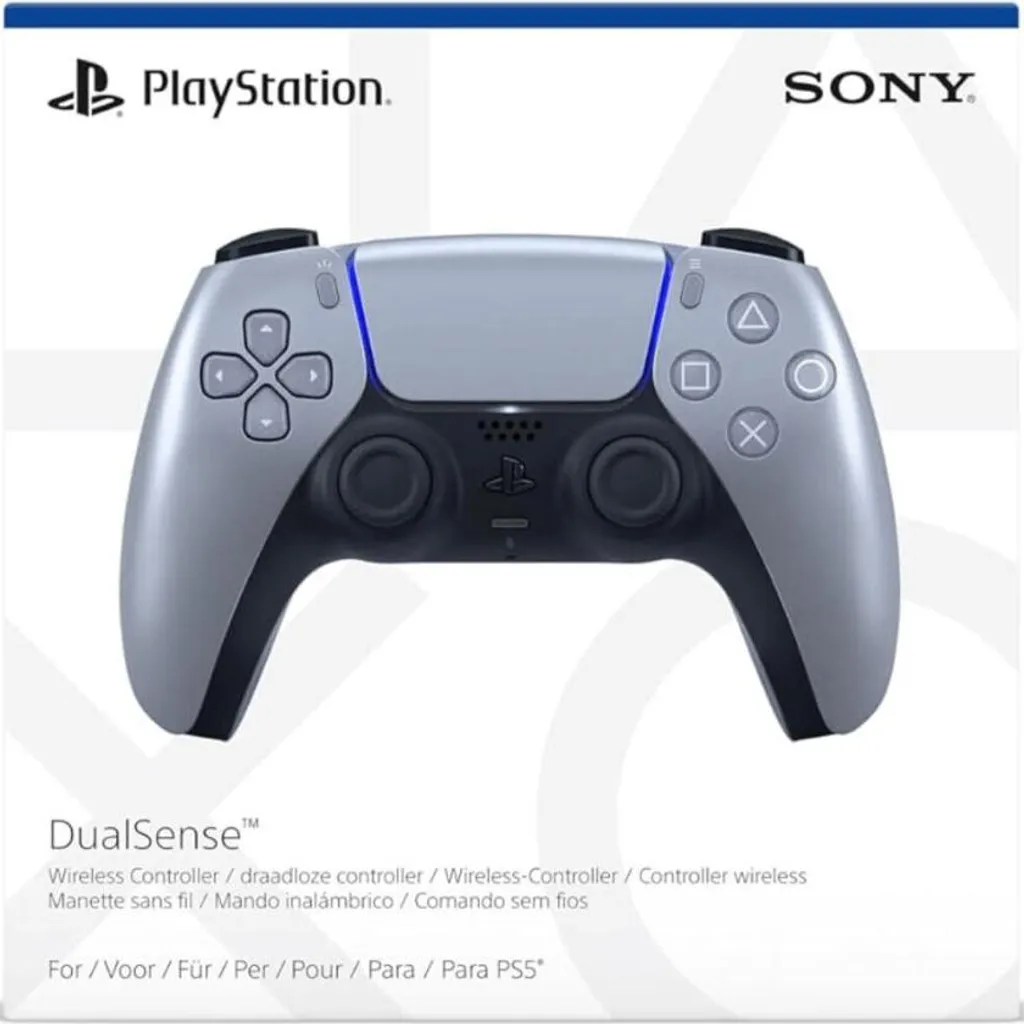 Manette PS5 DualSense Argent - Contrôleur de Jeu Sans Fil PlayStation 5
