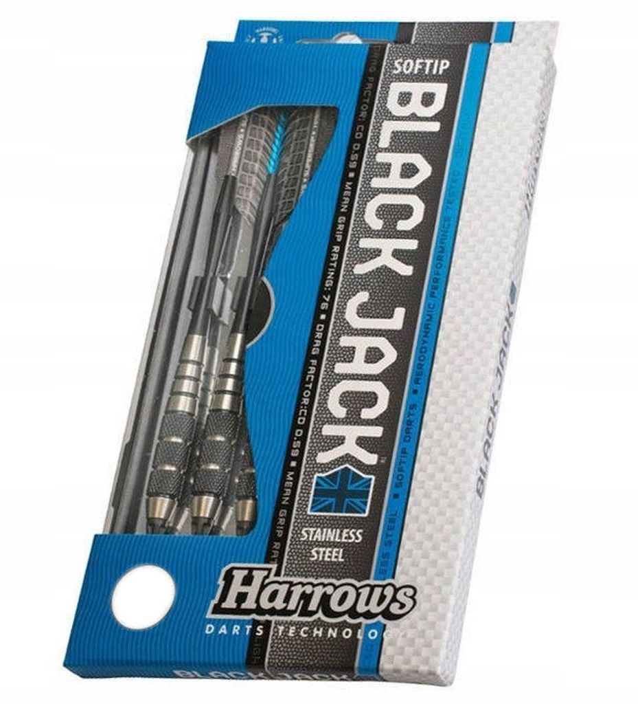 Darts für Darta Harrows Schwarz Jack Softip 18 GK Produktbild 