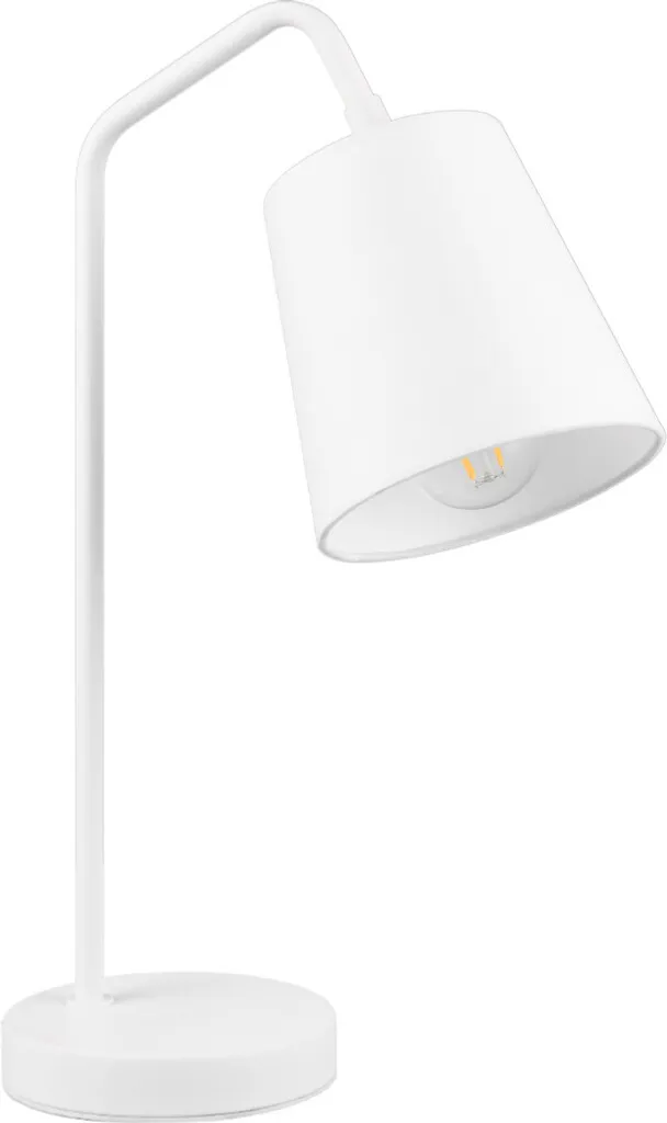 Lampe de bureau blanche Buddy RL E27 pour un éclairage doux sans reflets