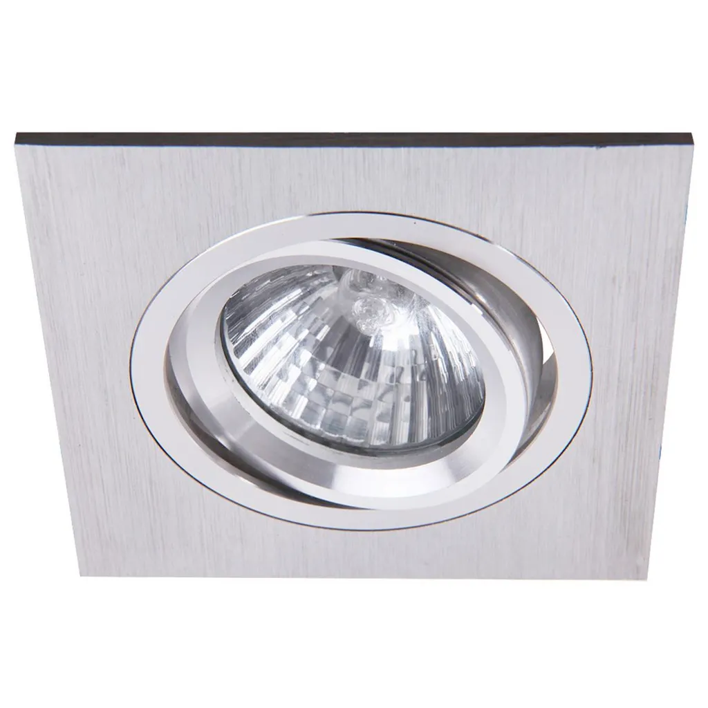 Faretto Incasso Moderno Quadrato Cromo Lucido - Design per Controsoffitto