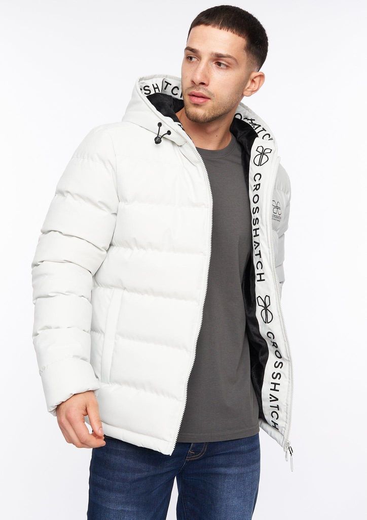 Crosshatch - "Pitsburg" Jacke für Herren BG196 (XXL) (Grau/Rosa)