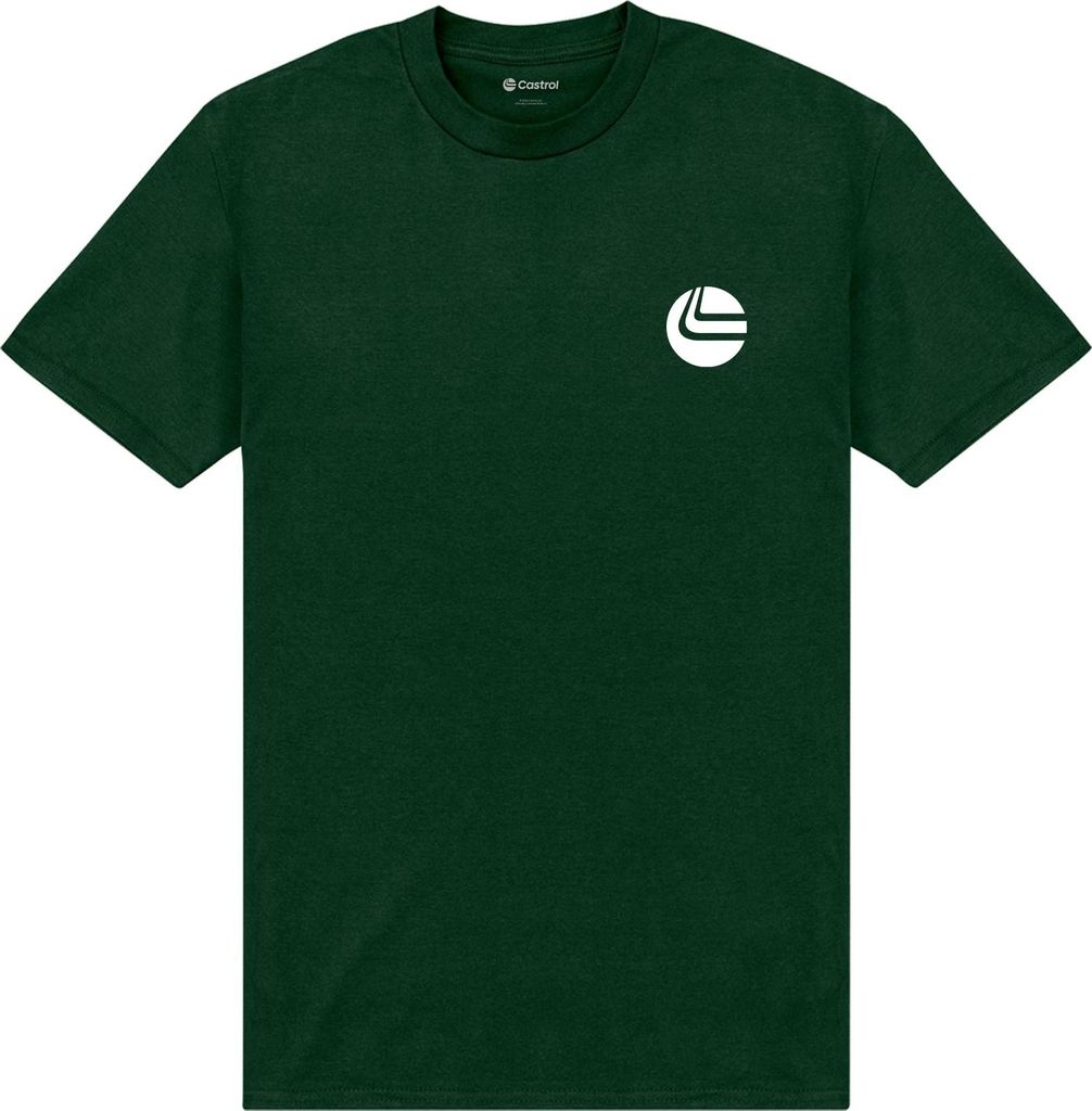 Castrol - "Mono" T-Shirt Taschendruck für Herren/Damen Uni PN345 (L) (Dunkelgrün)