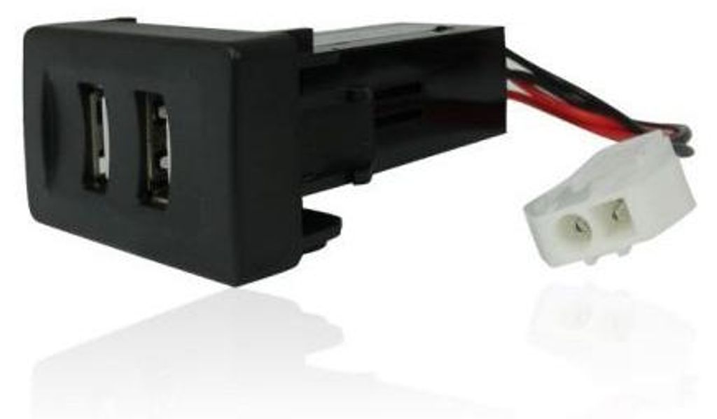 Caricabatterie USB doppio da incasso per VW Transporter T4 Immagine del prodotto 