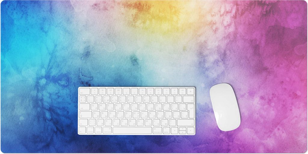 Aquarell-Ombre – Schreibtischunterlage – Rutschfeste Tischunterlage – Schreibtischmatte für Büro & Zuhause – Schreibunterlage – Mauspad...