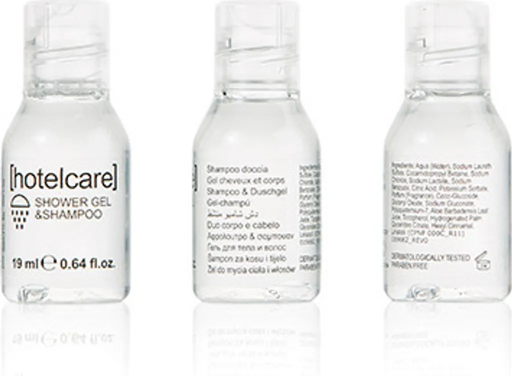 gfl COSMETICS 92308 gfl COSMETICS hotelcare Duschgel & Shampoo 50 x 19 ml
