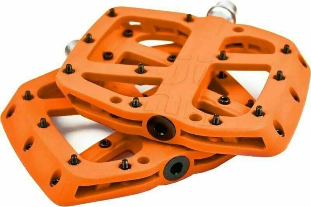Pédale Plate Naranja Anti-Glisse pour un Pédalage Sécurisé et Stable