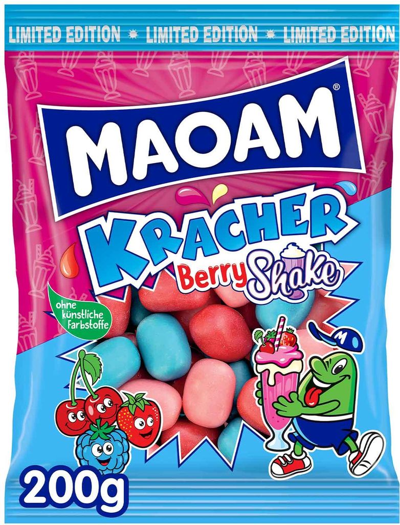 Haribo Maoam Kracher Berry Shake Limited Edition Packung Produktbild 