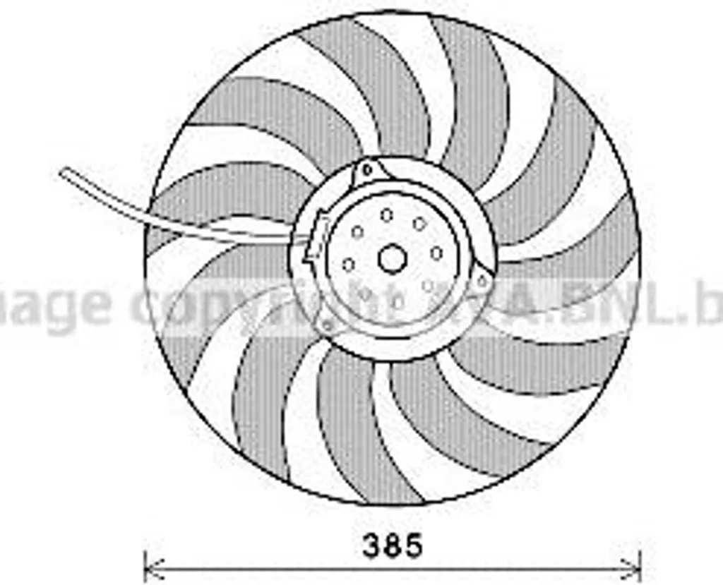 Ventilateur AVA AI7514 haute performance pour Audi A6 4F - 4F0959455 OE
