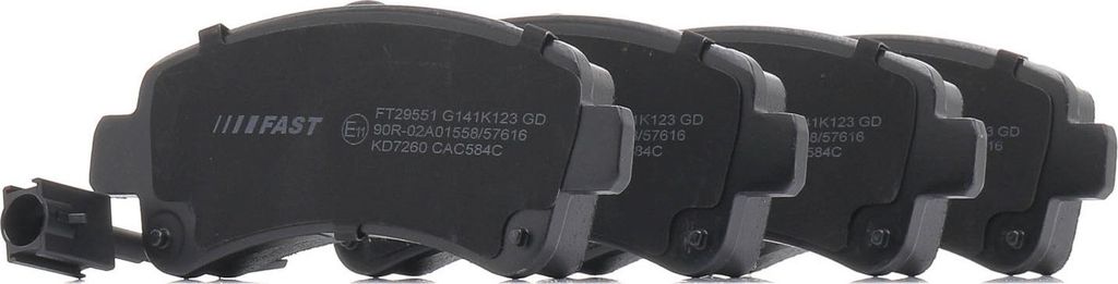 FAST Bremsbeläge Satz Hinten Bremsklötze für FIAT Ducato Kastenwagen (250, 290) FT29551