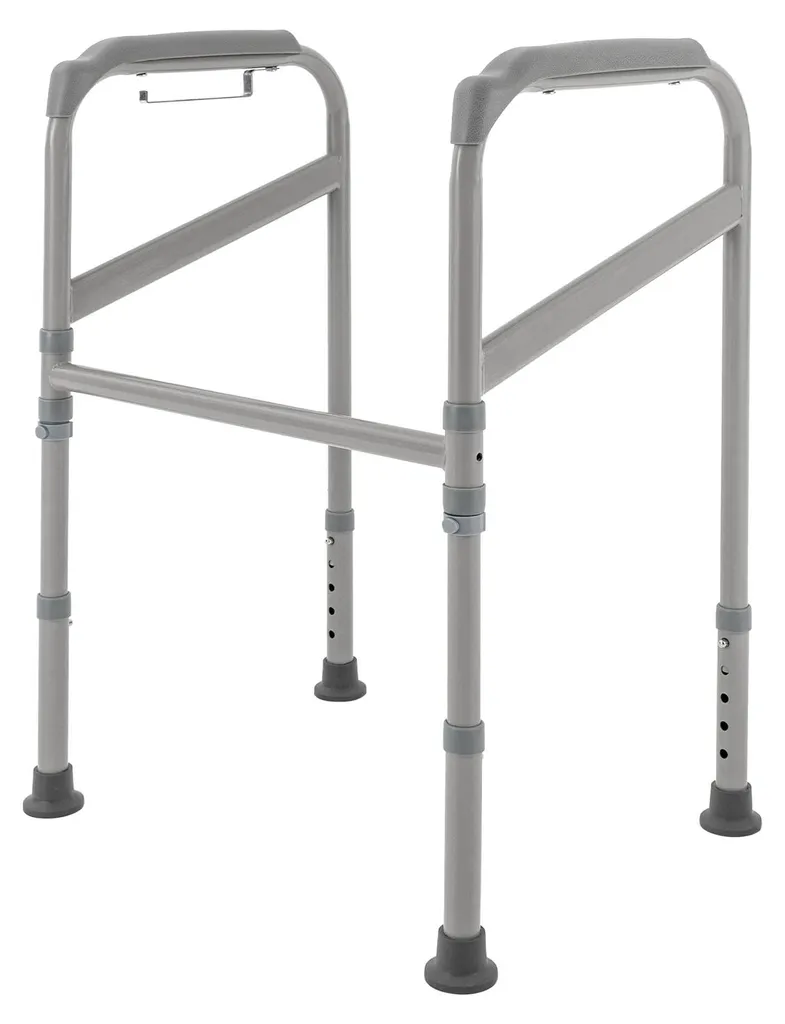 Évitez les chutes aux WC avec ce support pliable blanc réglable haut