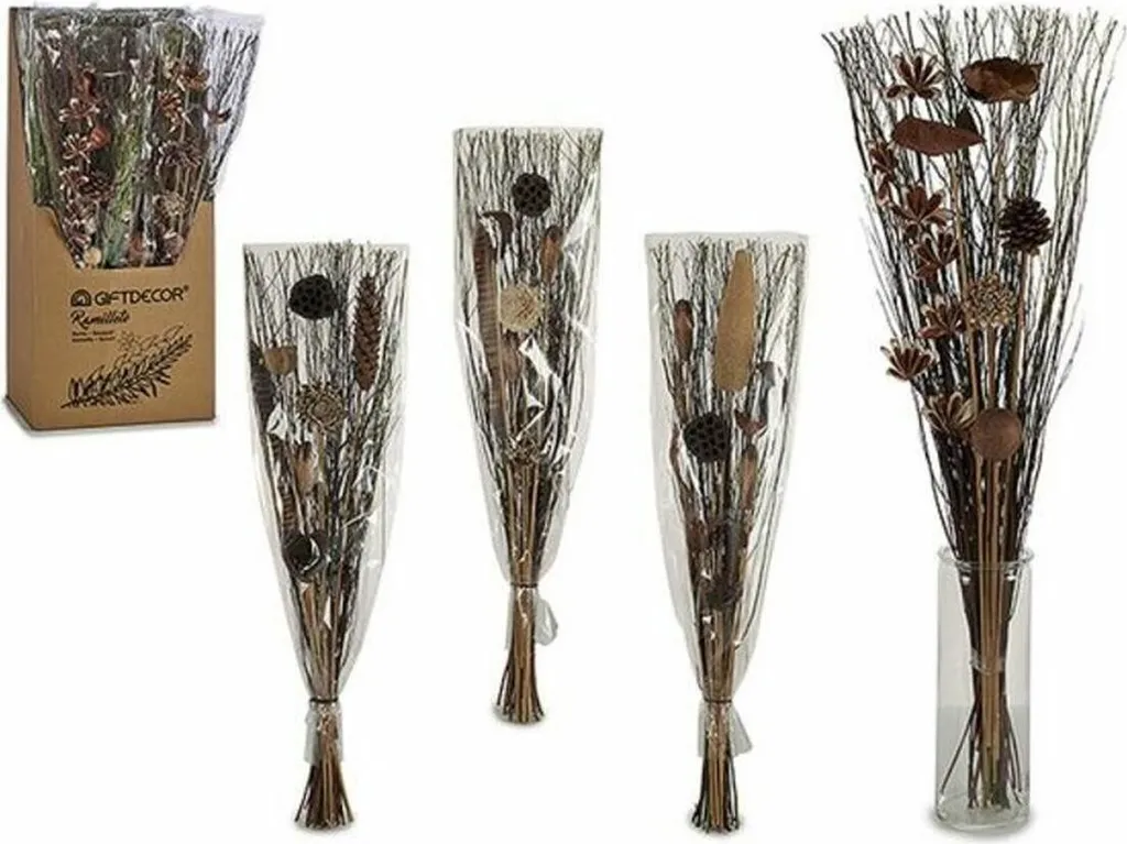 Bouquet de Fleurs Séchées Naturelles Gift Decor - Composition de 35cm