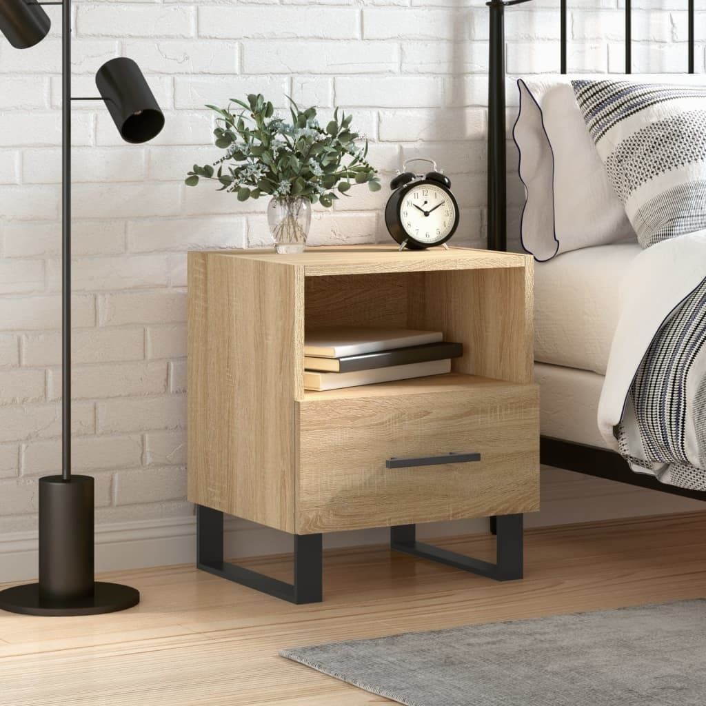 Maison Exclusive - Nachttisch Sonoma-Eiche 40x35x47,5 cm Holzwerkstoff