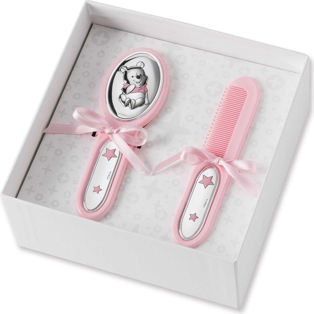 Disney Baby für Kleinkinder - Geschenkset mit Haarbürste und Kamm unverzichtbar unter den Accessoires für Neugeborene mit Winnie Puuh Finish in ...